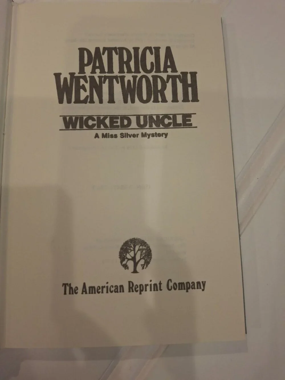 Wicked Uncle Patricia Wentworth 1975 Limited 300 Hardcover Miss Silver Mystery